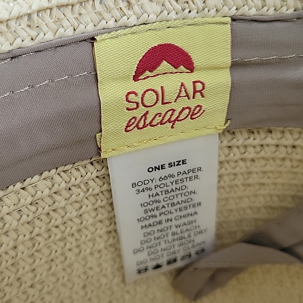 Fedora Hat UPF 50+ Moisture Wicking Adjustable Sunglass Loops SOLAR Escape - Picture 6 of 8